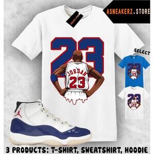 Shirt To Match Aj 11 Rare Air Matching Tee Mj Back 23 T-Shirt